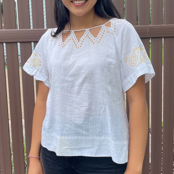 Madewell summer blouse 🌻 - Picture 1 of 6